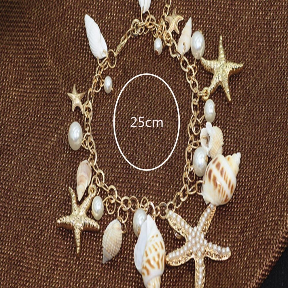Multicolor Casual Women's Starfish & Shell Decor Bracelet - Picture 3 of 3